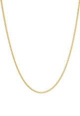 gorgeous tiny Franco square chain gold necklace for babies